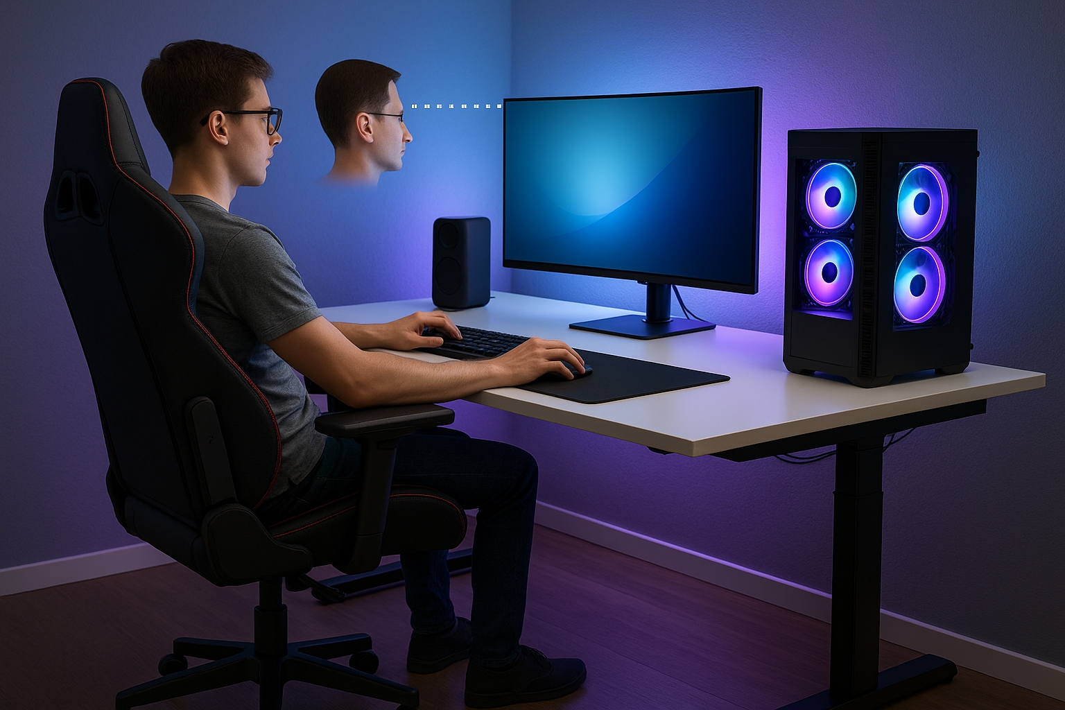 Read more about the article Gaming Ergonomics: The Complete Guide to Healthy Gaming Workspace Setup